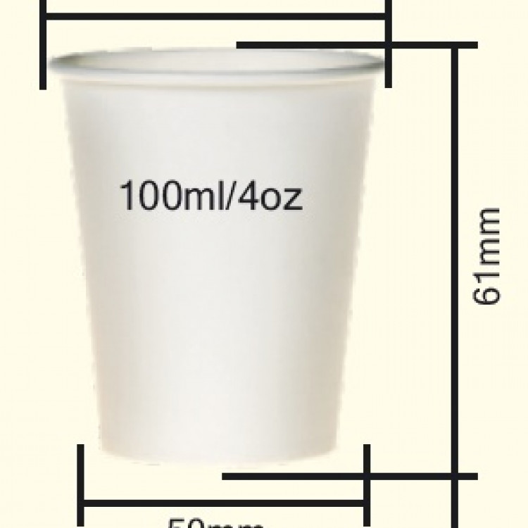 Чаши хартиени 100мл 1/50